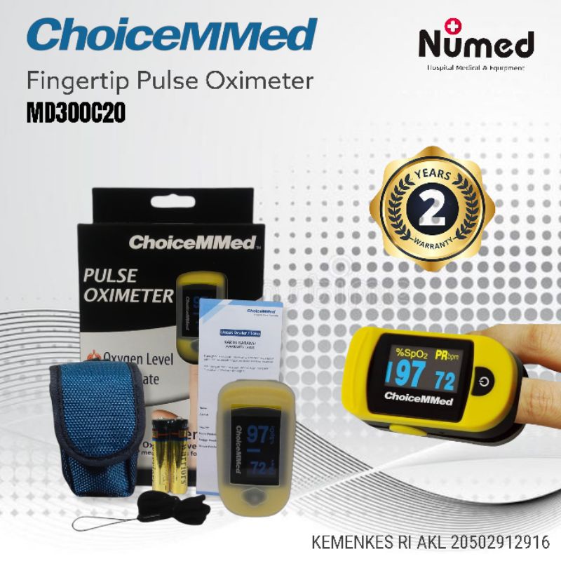 Fingertip Pulse Oximeter ChoiceMMed MD300C20 Oxymeter Original Choicemed