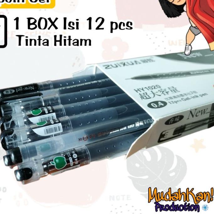 

『Special sale』 Pen Gel / pulpen gel / pulpen Apple / 1 BOX Isi 12 / Bolpoin Hitam / Bolpoin Biru |Borong|Kualitas nomer 1|Cepat!!!