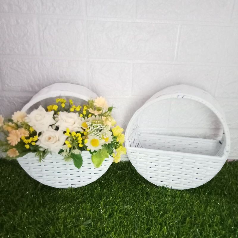 POT DINDING BULAT ROTAN