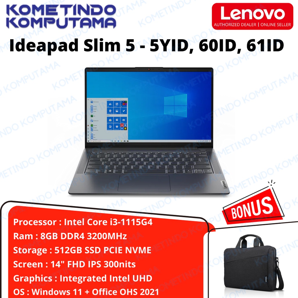 LAPTOP Lenovo Ideapad 5 Core i3-1115G4 8GB 512GB SSD 14&quot; 5YID 60ID 61ID