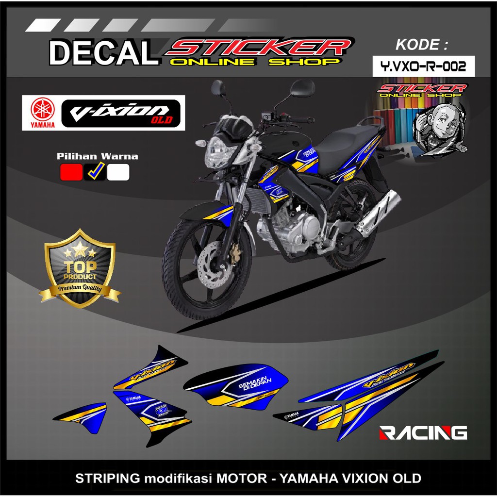 Sticker Motor YAMAHA Vixion Old Variasi Racing Terbaru Shopee Indonesia