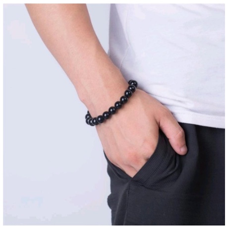 GELANG BATU GIOK HITAM / GELANG KESEHATAN BATU GIOK