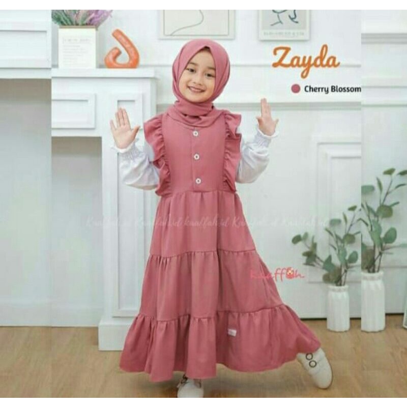 gamis anak kombinasi