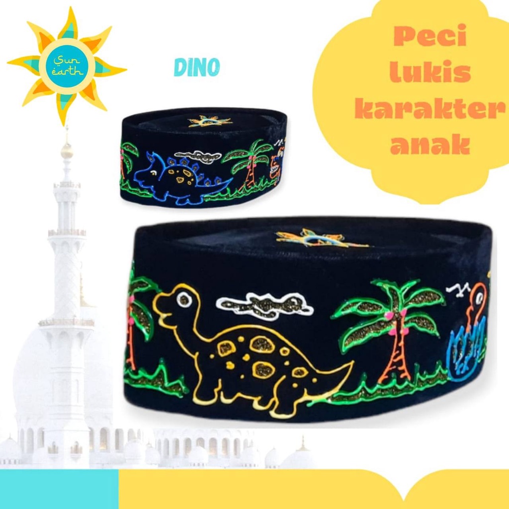 Peci Lukis Karakter By Sun Earth