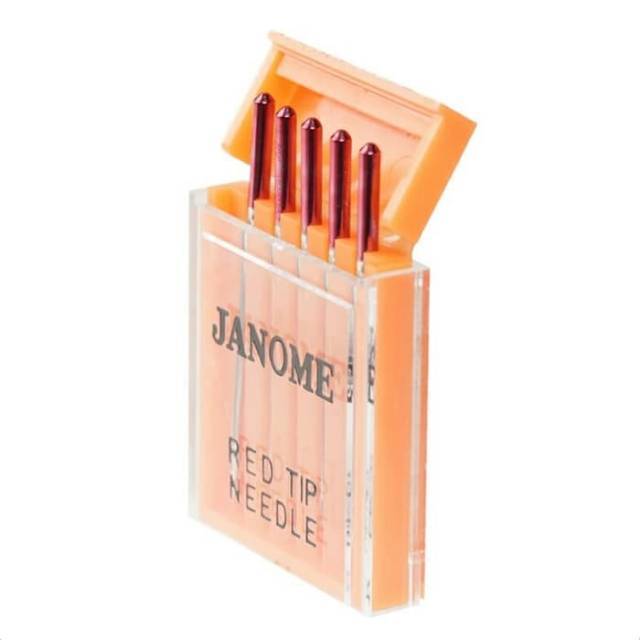 JANOME Red Tip Needles - Jarum Jahit Presisi Tinggi