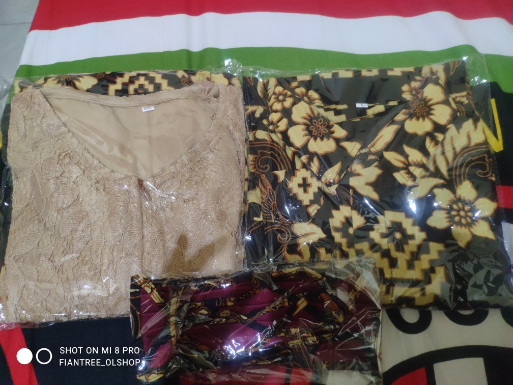 Gamis Brokat Kondangan Batik Remaja Tersedia Ukuran S-jumbo Bisa Couple/pisah