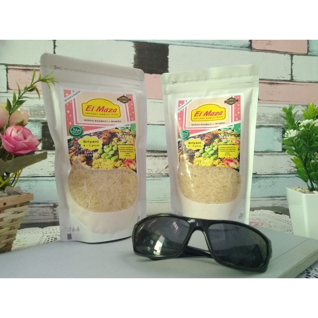

Nasi Briyani Instant Elmaza Beras Plus Bumbu dan Xtra Minyak samin