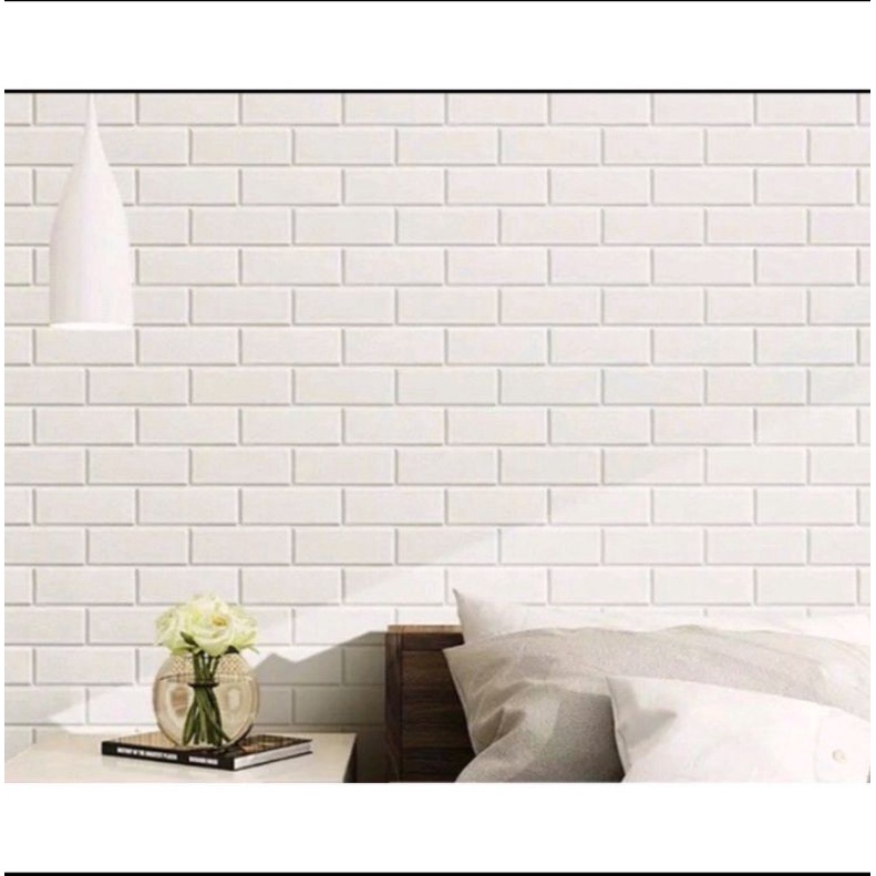 WALLPAPER DINDING 3D BATA HALUS KULIT JERUK 70 X 77 CM TEBAL 3MM
