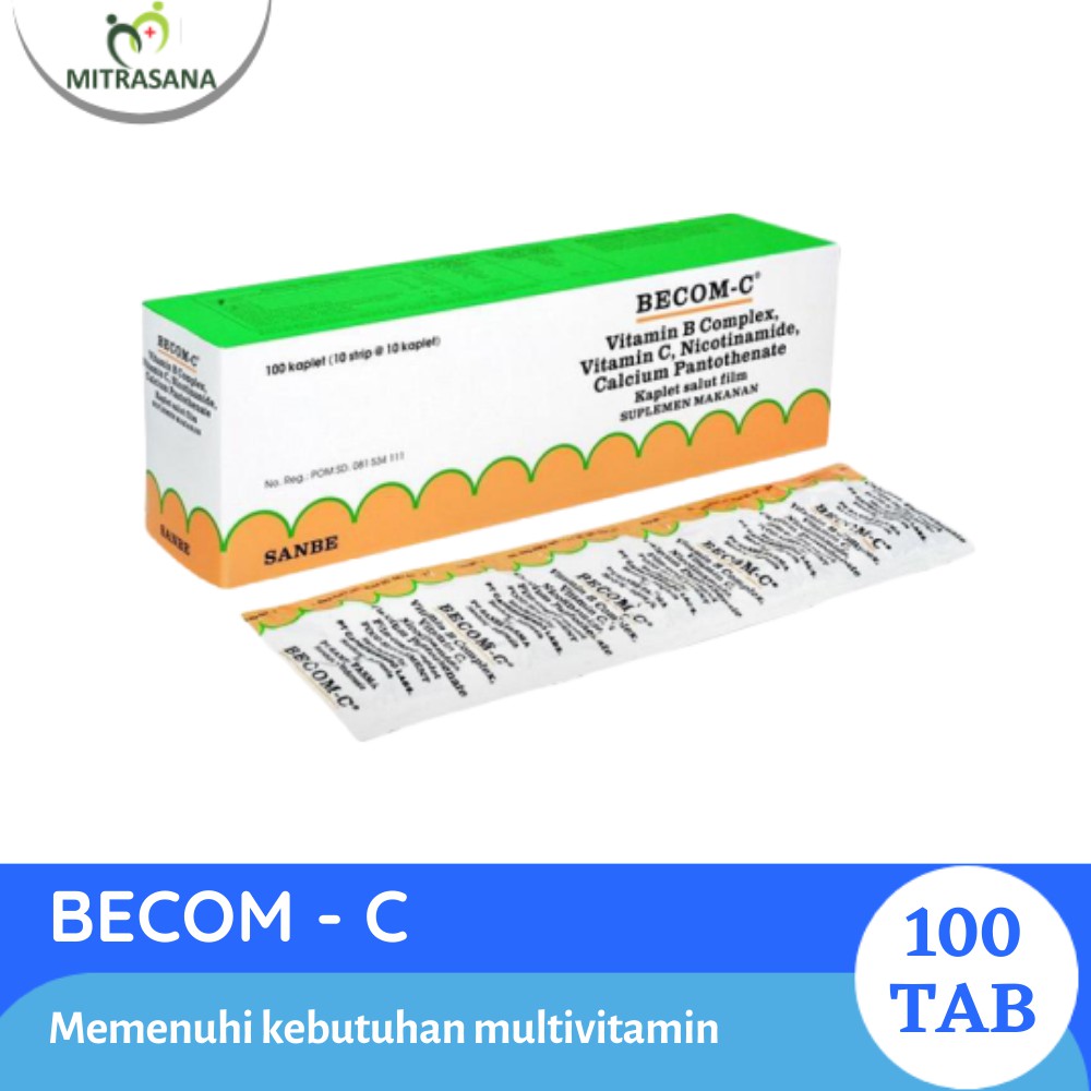 Becom-C Multivitamin 1 Box Isi 100 Kaplet