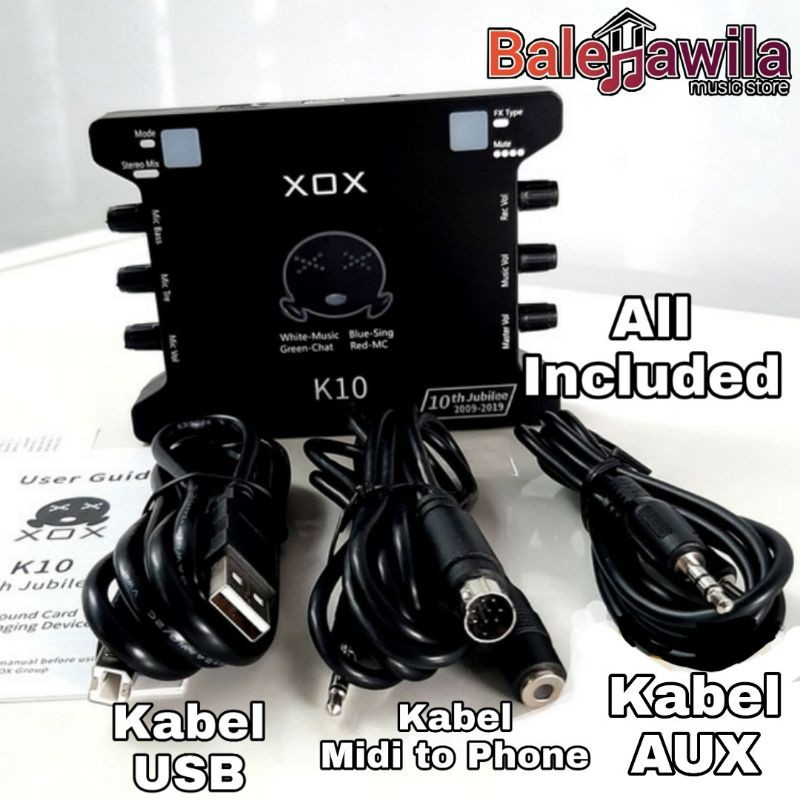 Soundcard Sound Card Audio Interface XOX KS108 KS 108 KS10 ORIGINAL