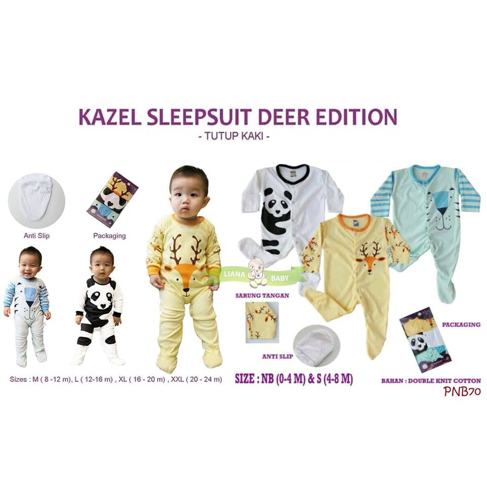 JUMPSUIT ANAK KAZEL SLEEPSUIT DEER EDITION