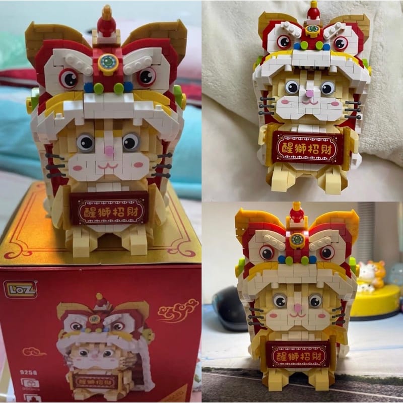 LOZ micro blocks lucky cat panda building blocks Imlek Sincia CNY