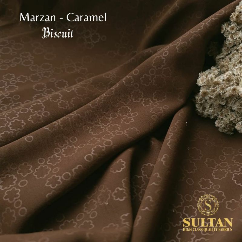 Kain Abaya Sultan Marzan Emboss Biscuit/ Mazen/Kain Anti UV/ Kain Sultan/ Moslem Wear Fabrics/ Kain 