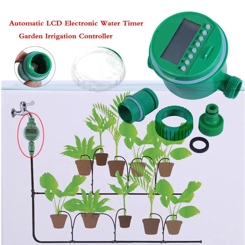 Digital Automatic Irigasi Timer Air Taman Otomatis Garden Water Alat Penyiram Tanaman Aqualin Kran