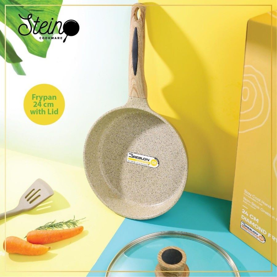 Stein Cookware Stein Fry Pan 24 cm Wajan Penggorengan Diamond Series