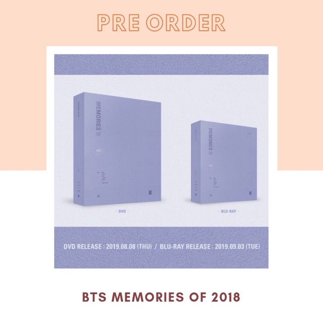 (READY STOCK) BTS Memories 2018 DVD