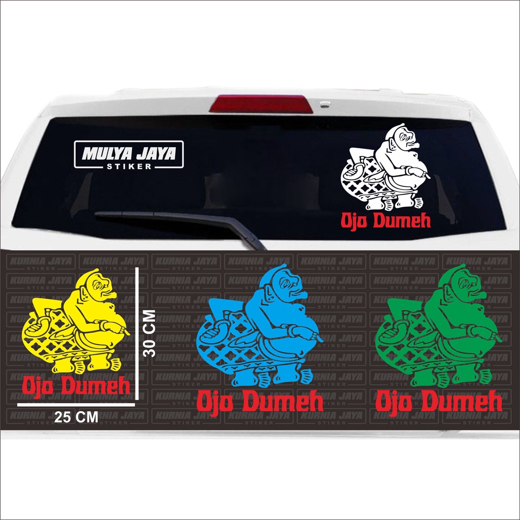 PROMO STIKER MOBIL CUTTING STIKER KACA MOBIL BELAKANG WAYANG SEMAR 01