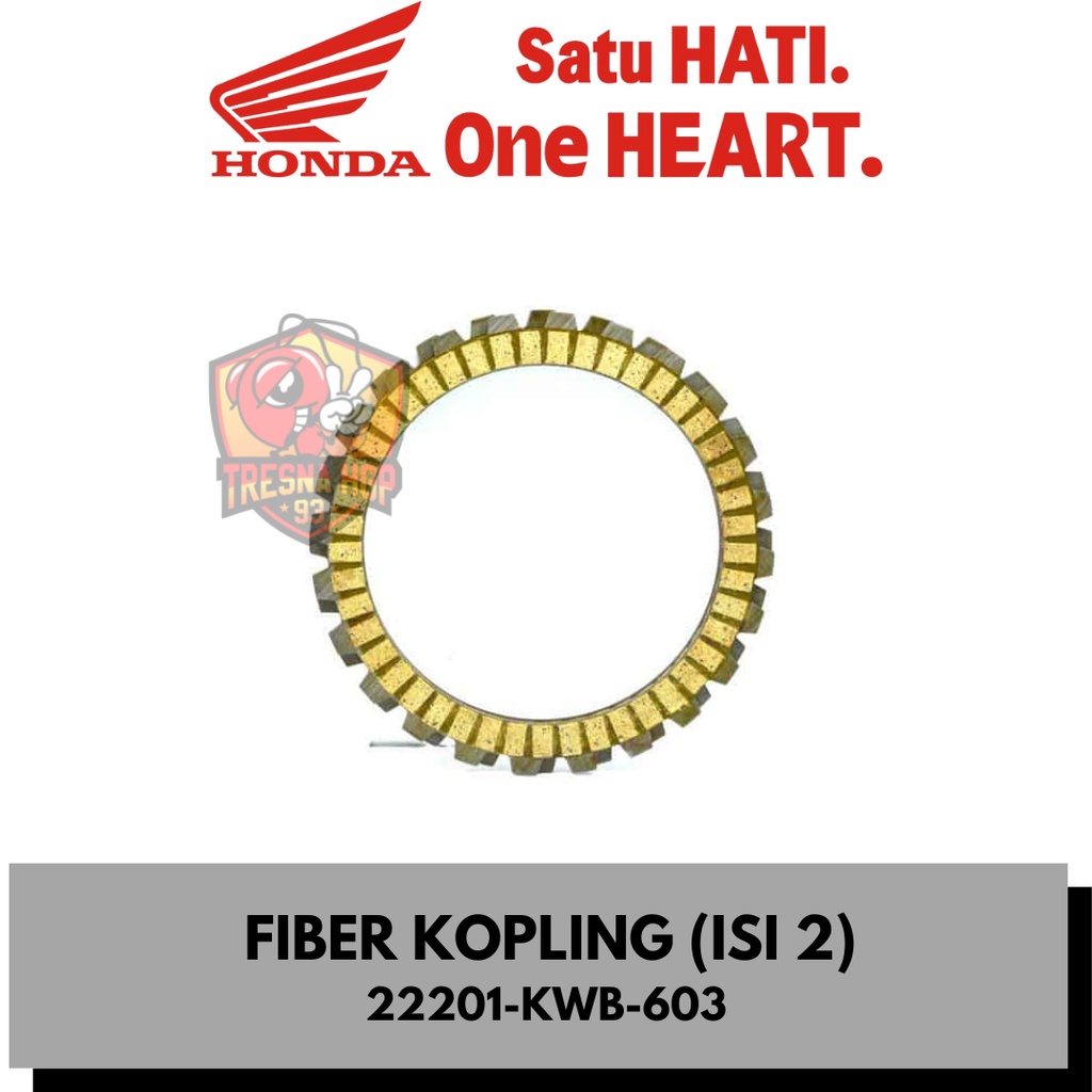 22201-KWB-603 FIBER KOPLING BLADE 110 ORIGINAL | DISK CLUTCH FRICTION 22201KWB603
