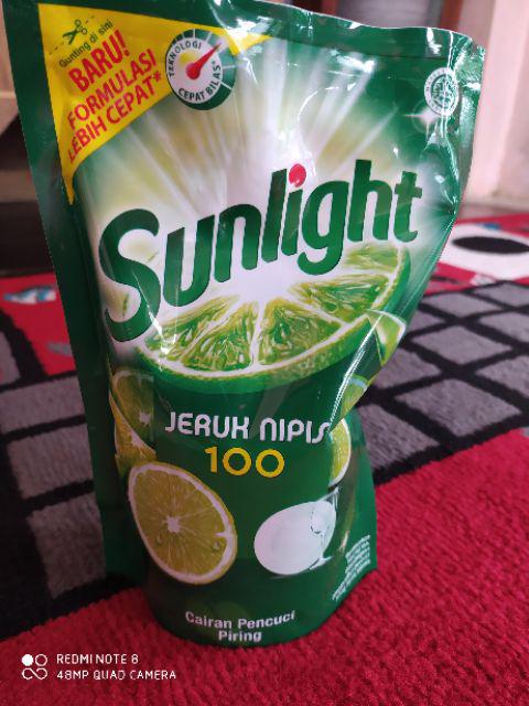 Sunlight Jeruk Nipis 100 755 Ml Cairan Pencuci Piring Refill