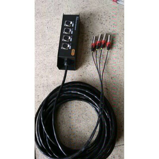 Kabel snake 4ch pakai box 10m