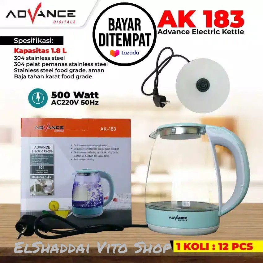 Teko Listrik Advance AK-183 1.8 Liter