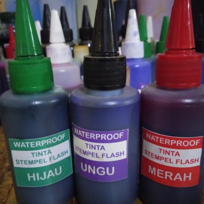 

Tinta Stempel Warna Flash Waterproof,Tinta Permanen,Anti Luntur 100 Ml