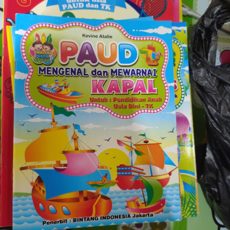 Buku Edukatif Mengenal dan Mewarnai-kapal
