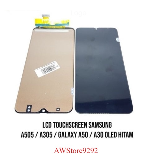 Layar Sentuh LCD TS Touchscreen Fullset Samsung A30 A50 A305 A505 OLED BLACK