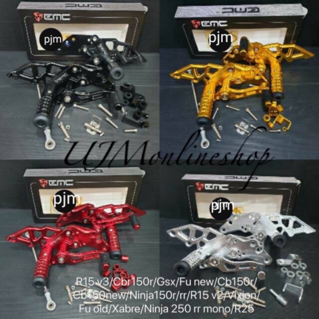 Underbone/Step Underbone Lipat Original Merk EMC Buat Gsx/Fu/Vixion/R15/R25/Ninja250/Cb150r/Cbr150r