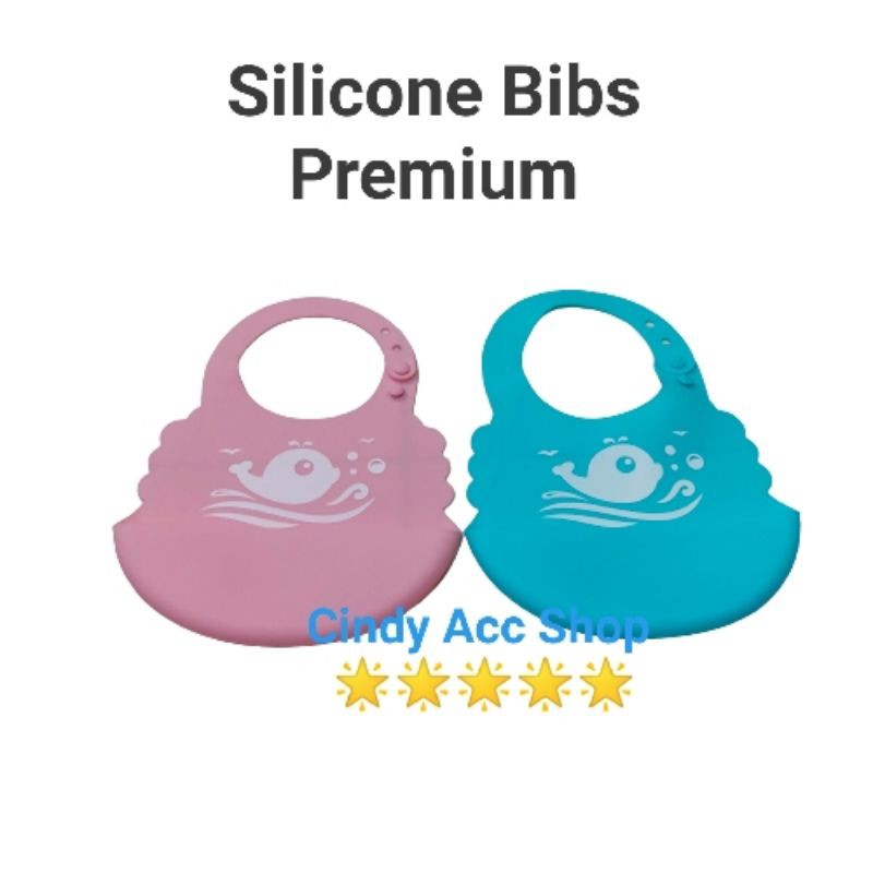 Silicone Waterproof Baby Bib Premium Celemek bayi AL008