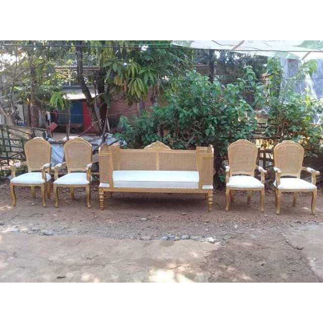 Set Kursi Pelaminan Doyok Rotan Harga Murah