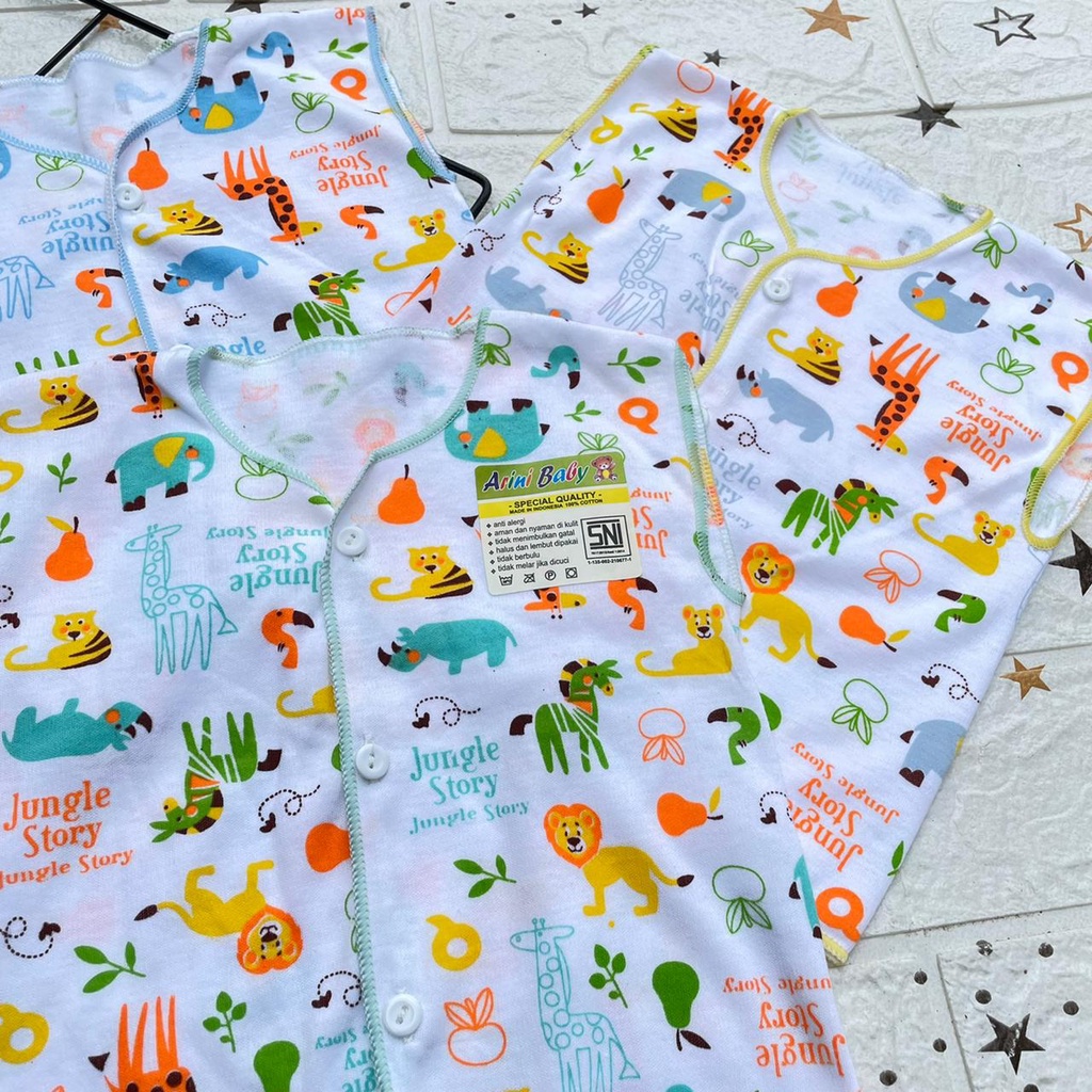 3 pcs lengan kutung bayi atasan bayi baru lahir baju newbon baju bayi baru lahir asyam baby