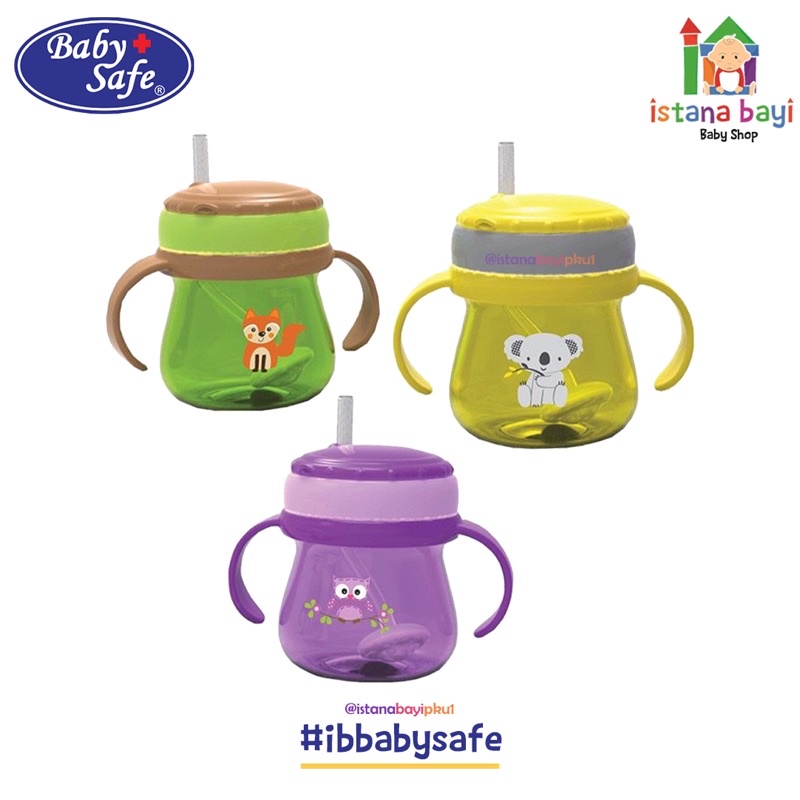 Baby Safe Training Cup with Weighted straw 250 ml - Botol minum anak jp019/sk019