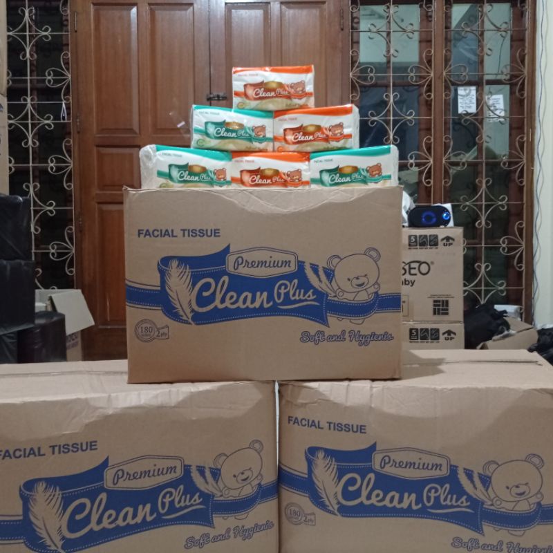 tissue clean plus 180 sheets