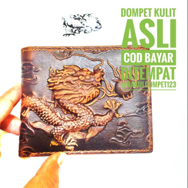 DOMPET KULIT ASLI MOTIF TIMBUL NAGA