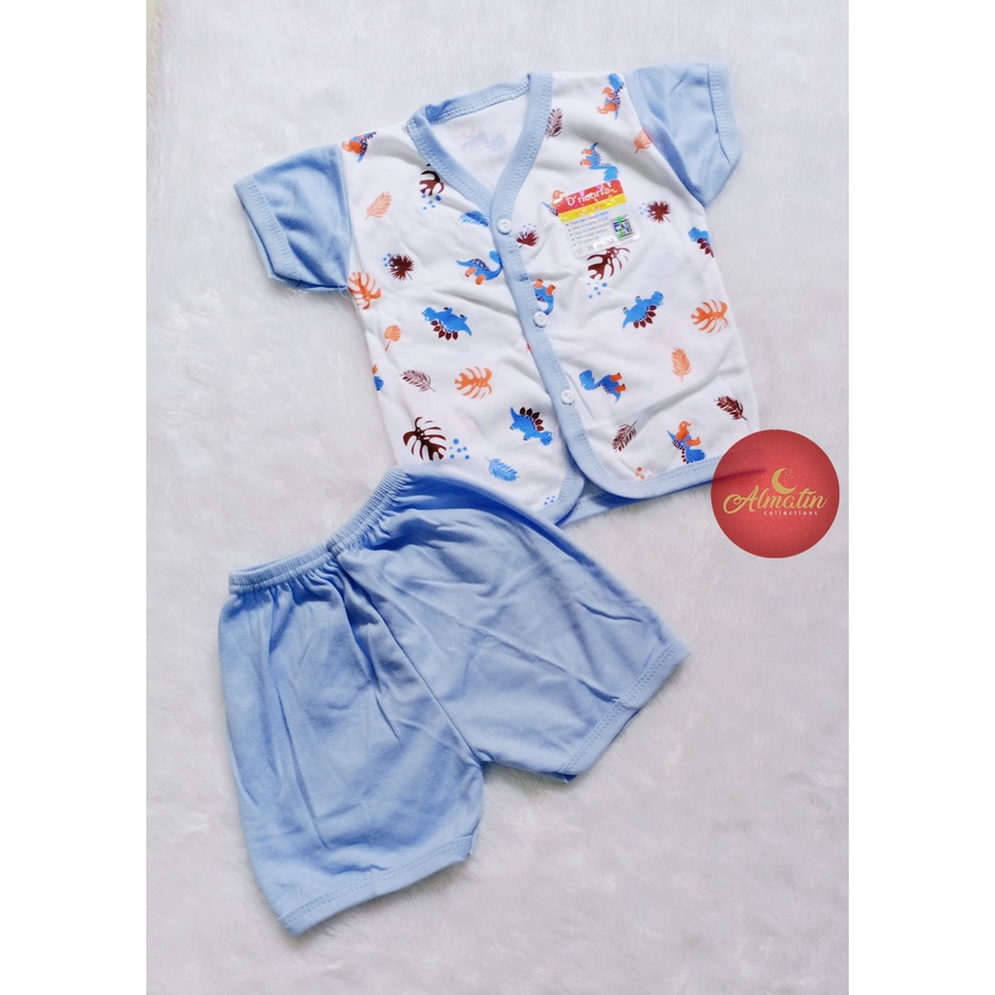 Baju Anak / Setelan Bayi Baju Anak Baju Bayi Unisex Setelan Pendek Bayi Kancing Depan