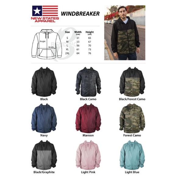 Hoodie Camo New States Apparel Import Quality.