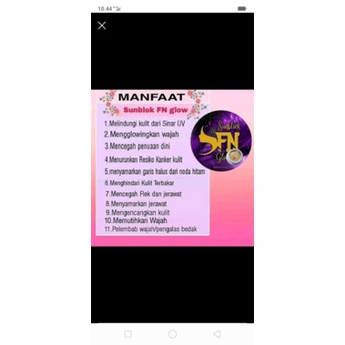 SUNSCREEN FNB glow SPF 50++ BPOM RI ORIGINAL