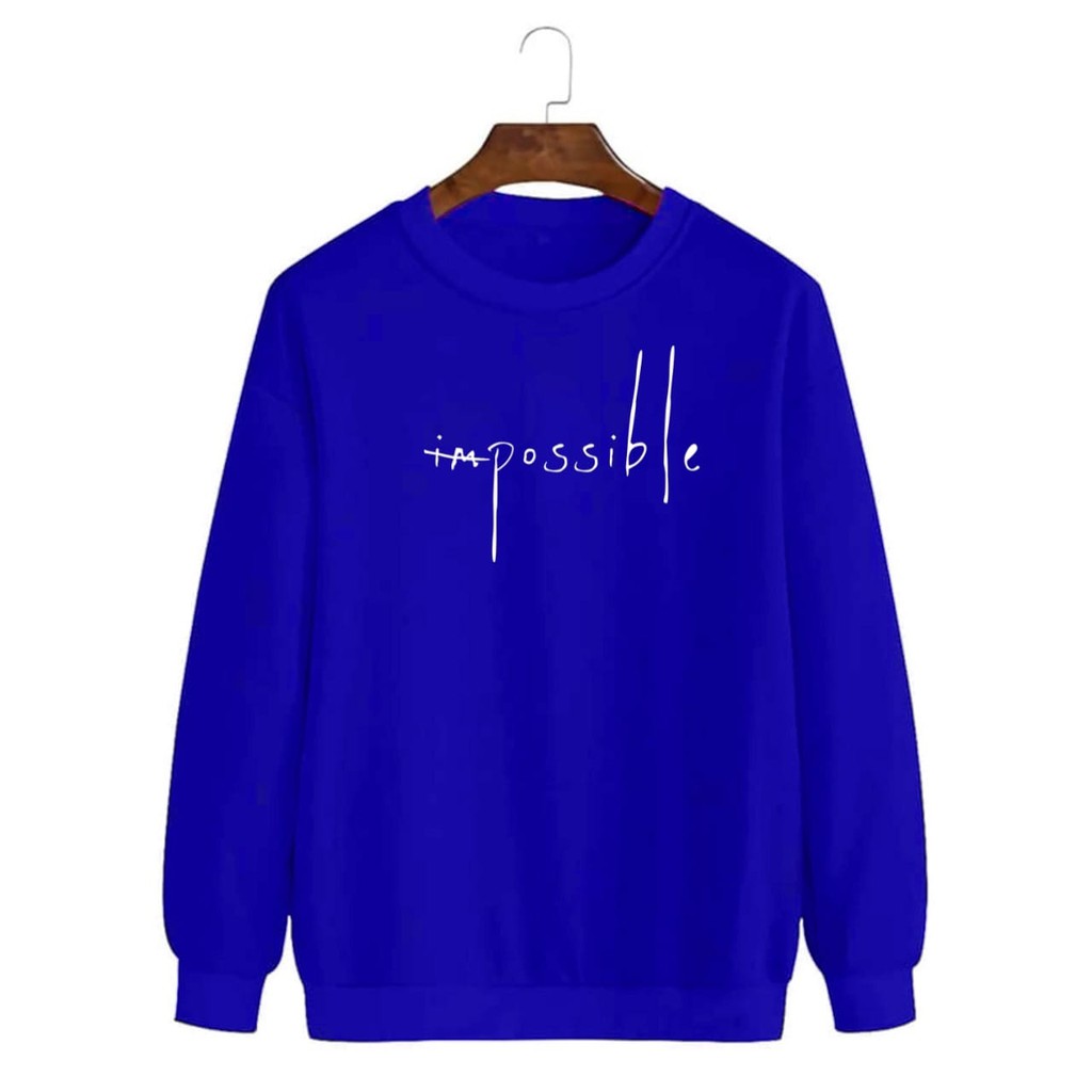 COD/ARPIOSSHOP - BAJU IMPOSSIBLE - SWEATER PRIA/WANITA MODEL KEKINIAN