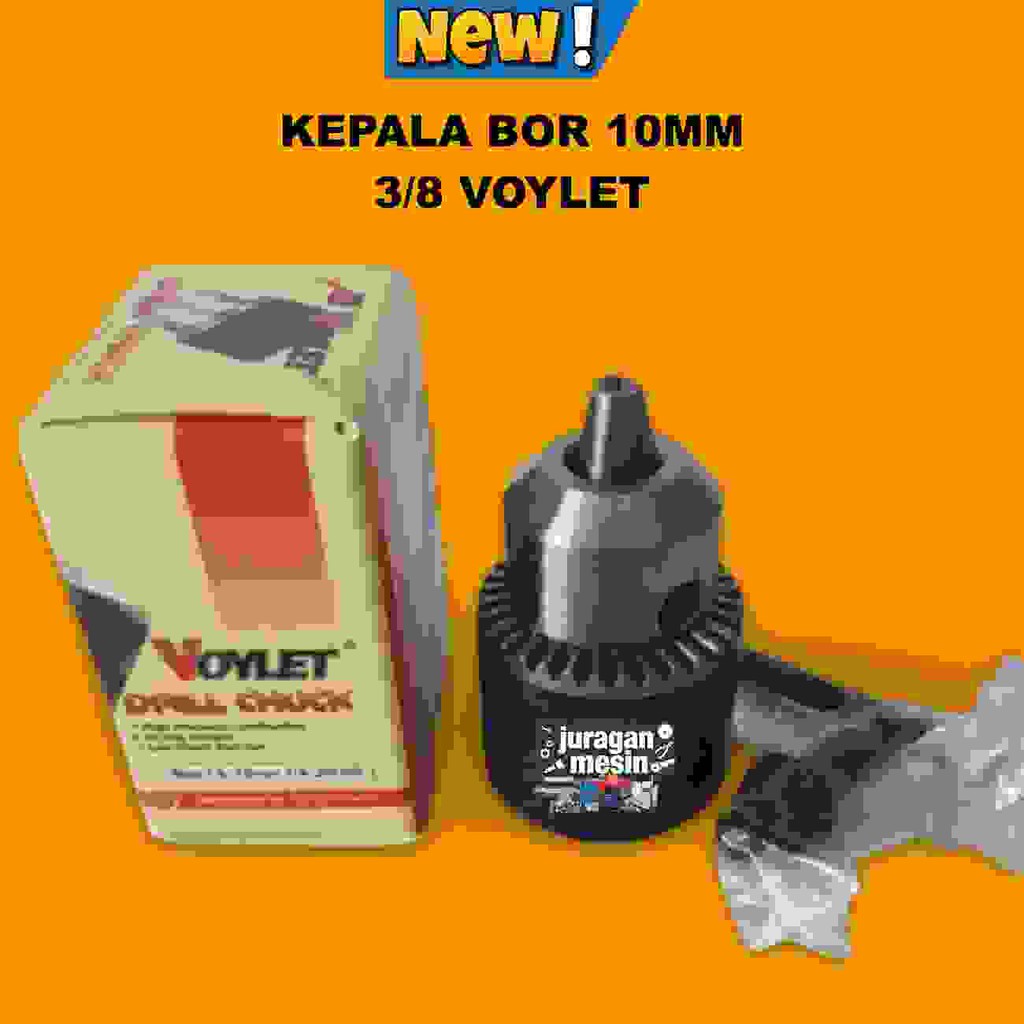 VOYLET Kepala Bor 10mm 3/8 Drill Chuck 10mm Kepala Bor 10mm as 3/8 inch Voylet