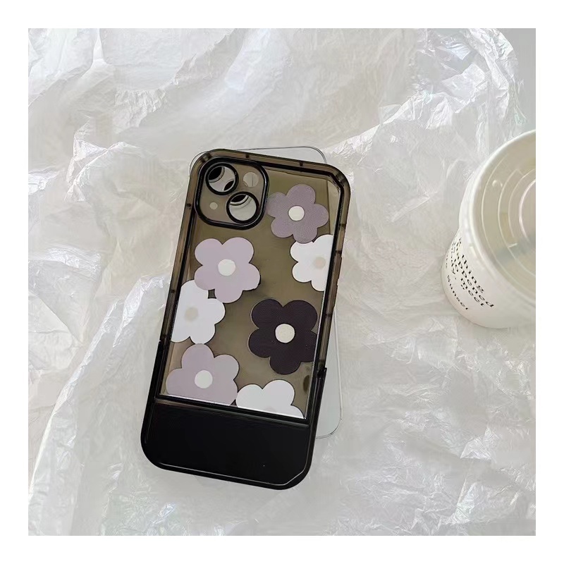 Soft Case Silikon TPU Transparan Motif Bunga Untuk iPhone 13 12 11 10 Pro XS Max X XR 8 7 6 6S Plus SE 2020