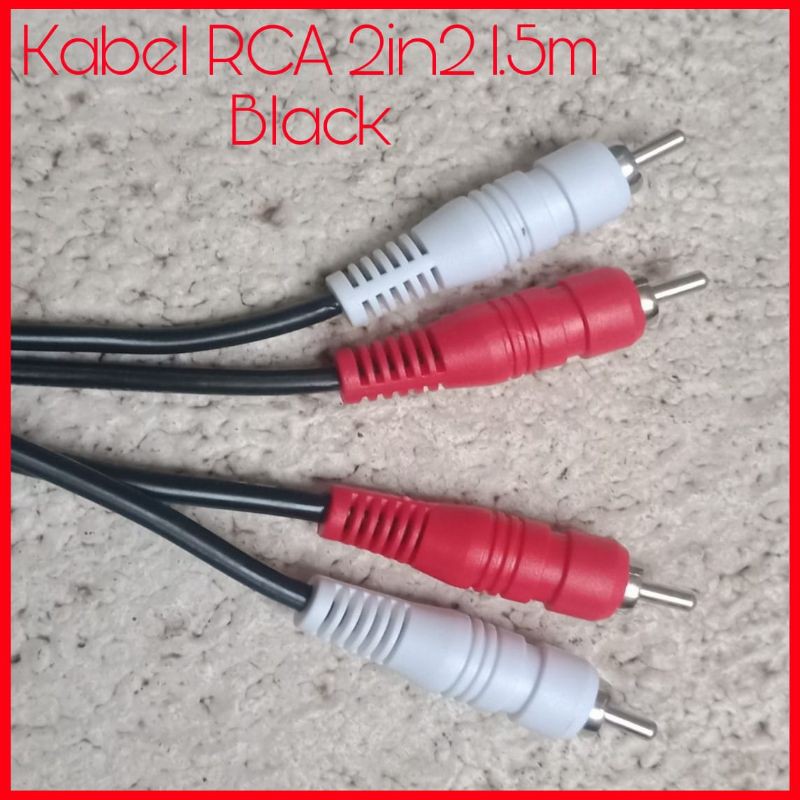 Kabel Audio RCA 2in2 Panjang 1.5m