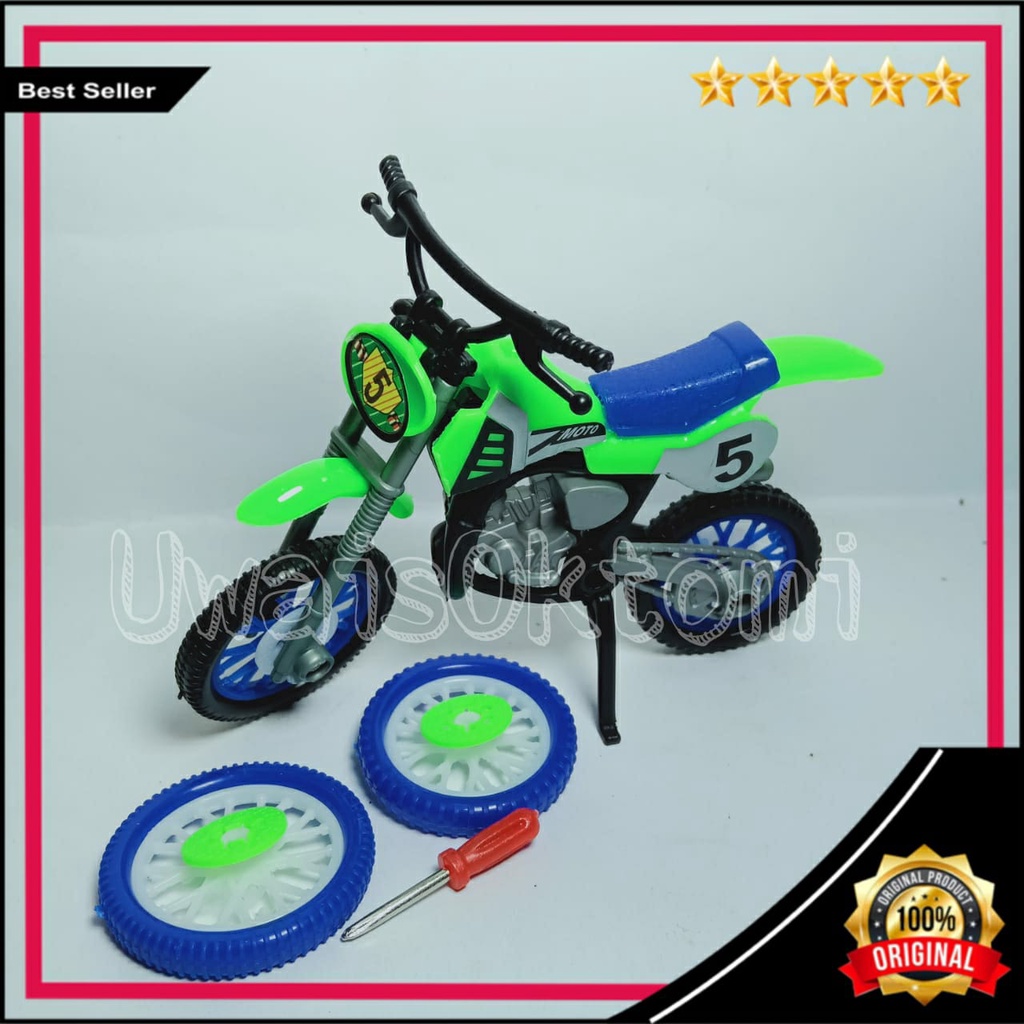 Mainan Motor Cross Mini Miniatur Motor Trail Mainan Motor Trail Mainan Motor Motoran Murah