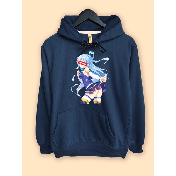 Jaket Hoodie Anime Waifu Aqua Konosuba