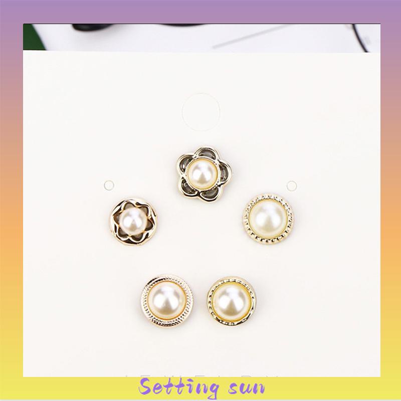 5 / 10PCS Bros Pin Wanita Model Invisible Tanpa Kancing Dapat Dilepas Untuk Pakaian / Sweater TN