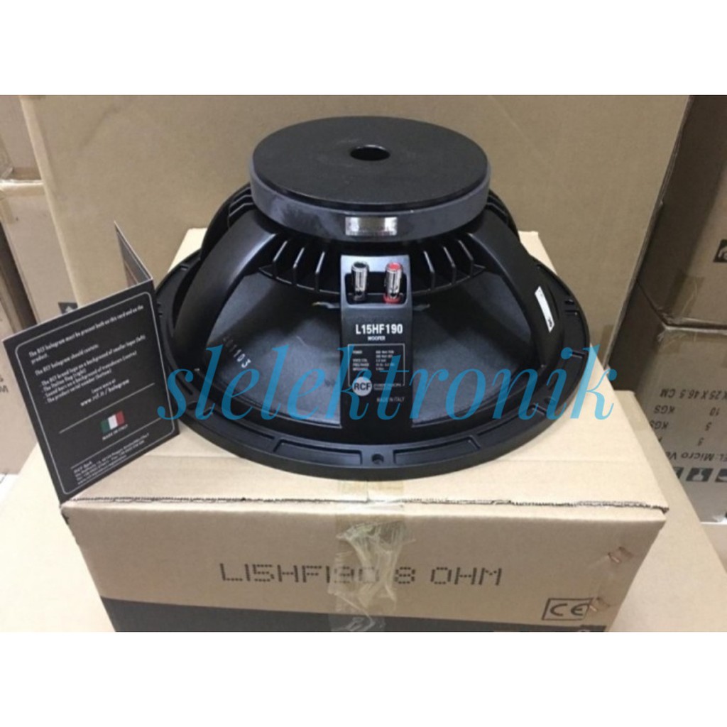 Speaker Komponen RCF L15HF190/ L 15 HF 190/ L15HF 190 15Inch