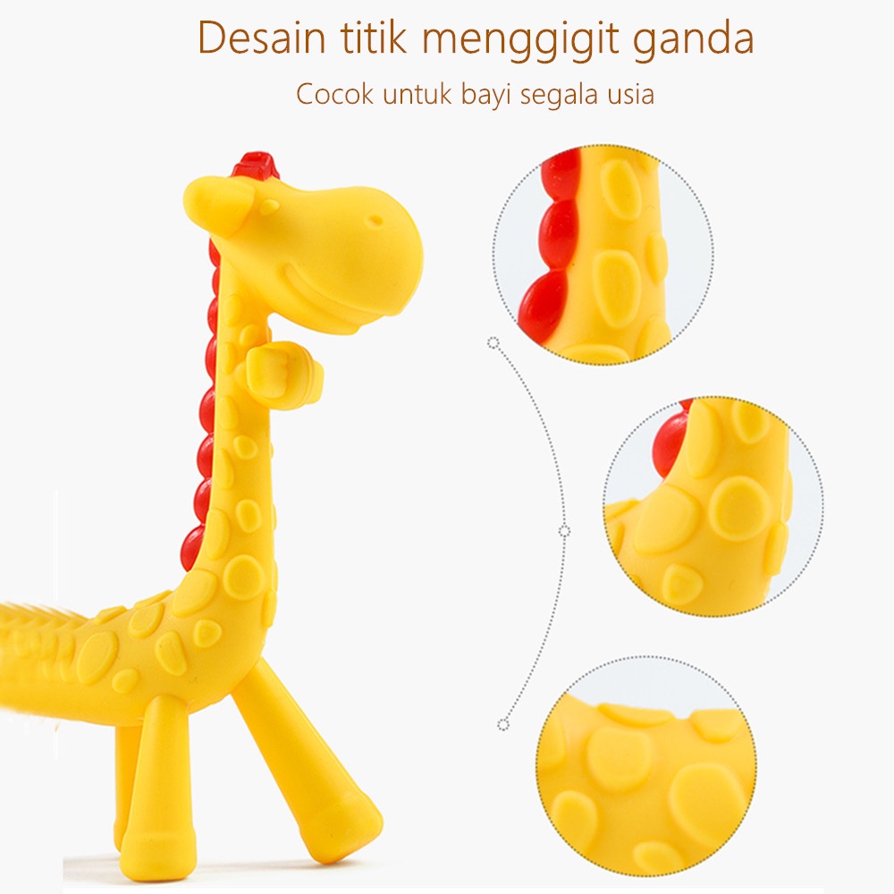 Halobaby Mainan gigitan Bayi Teether Jerapah BPA Free