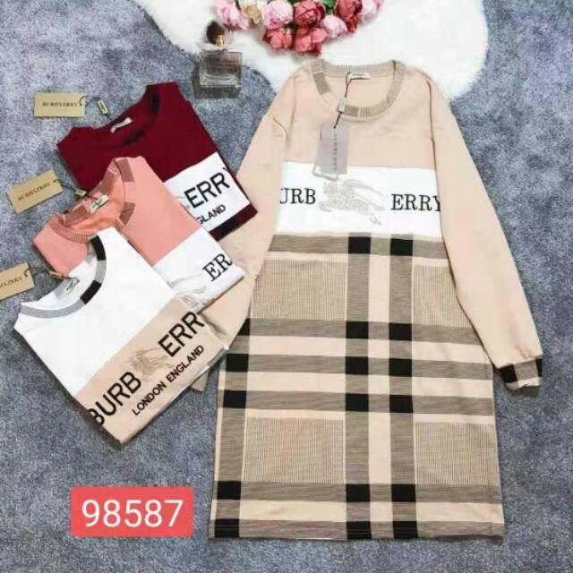 TUNIK BURBERRY KAOS PREMIUM IMPORT 98587