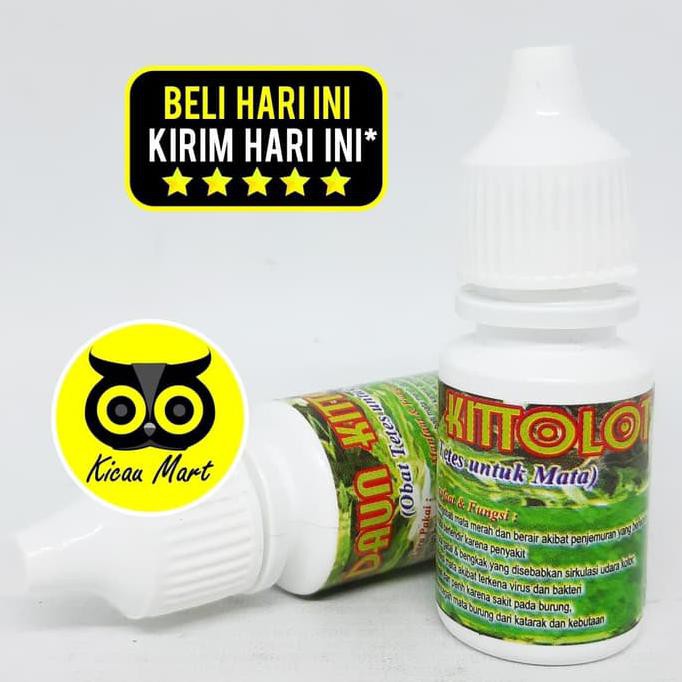 Monggo] Vitamin Obat Daun Kitolot Tetes Bmw Burung Mata Katarak Iritasi Snot