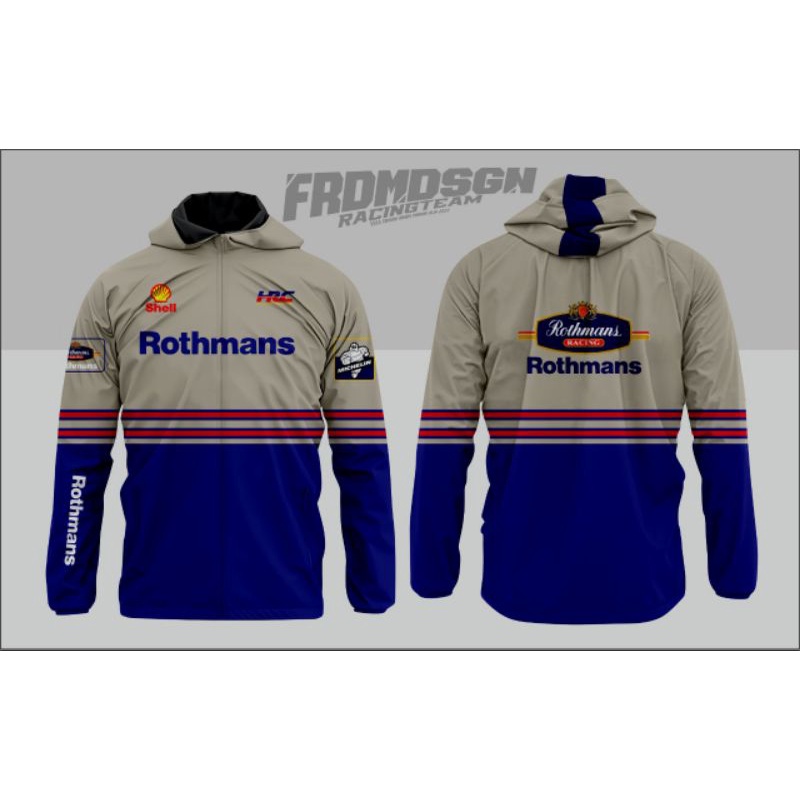 JAKET MOTOR  HONDA ROTHMANS  WATERPROOF